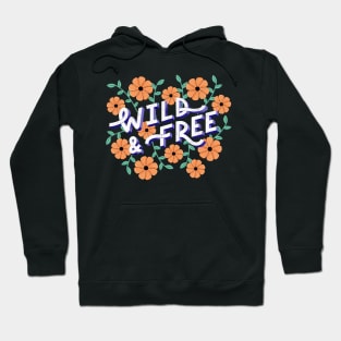 Wild and Free floral Hoodie